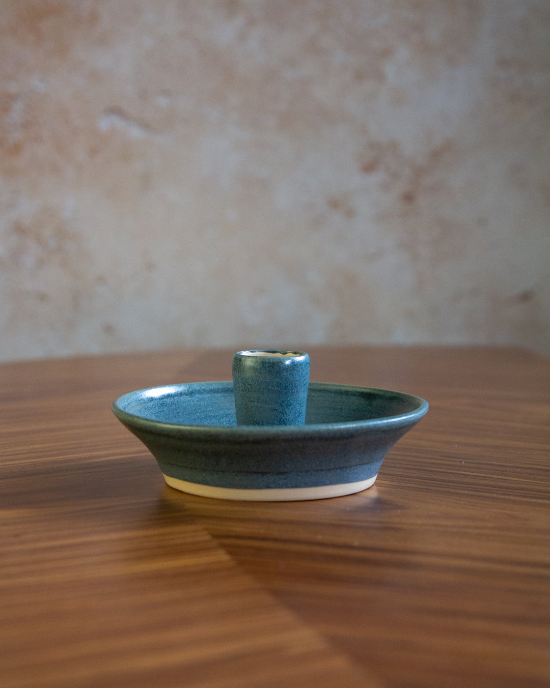 Candle Holder - Teal glaze