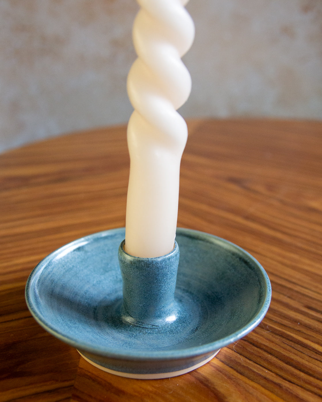 Candle Holder - Teal glaze