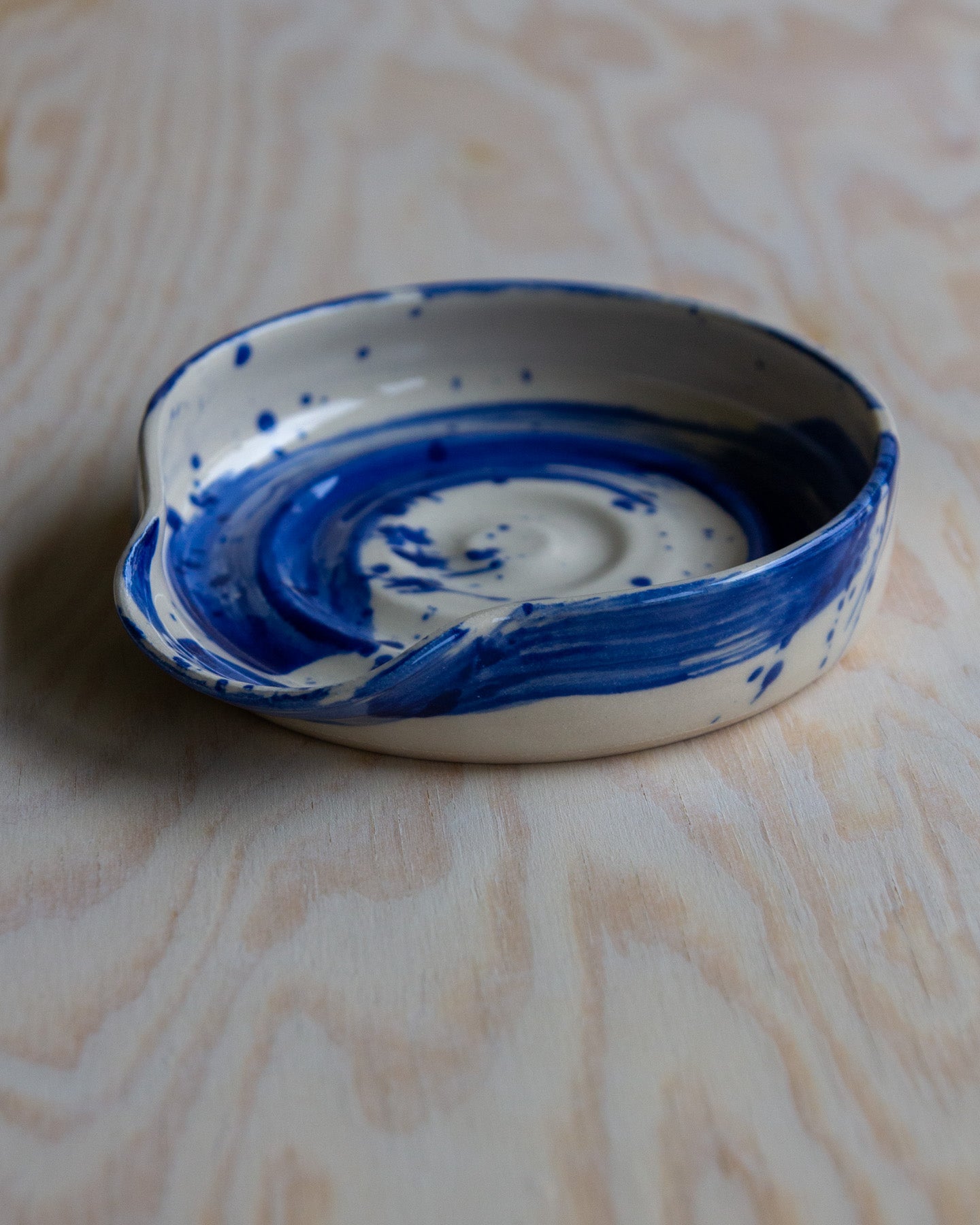 Spoon Rest - Blue Splash