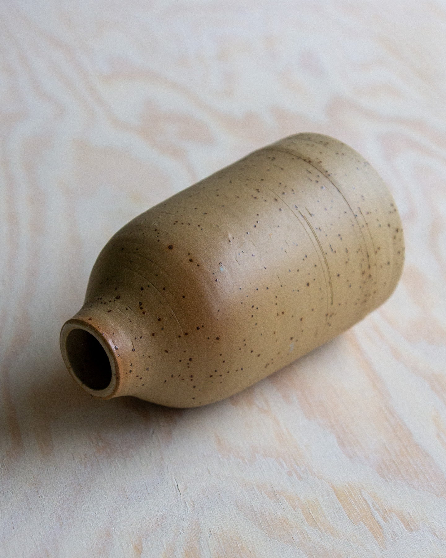 Small Bud Vase - Raw Speckled Clay