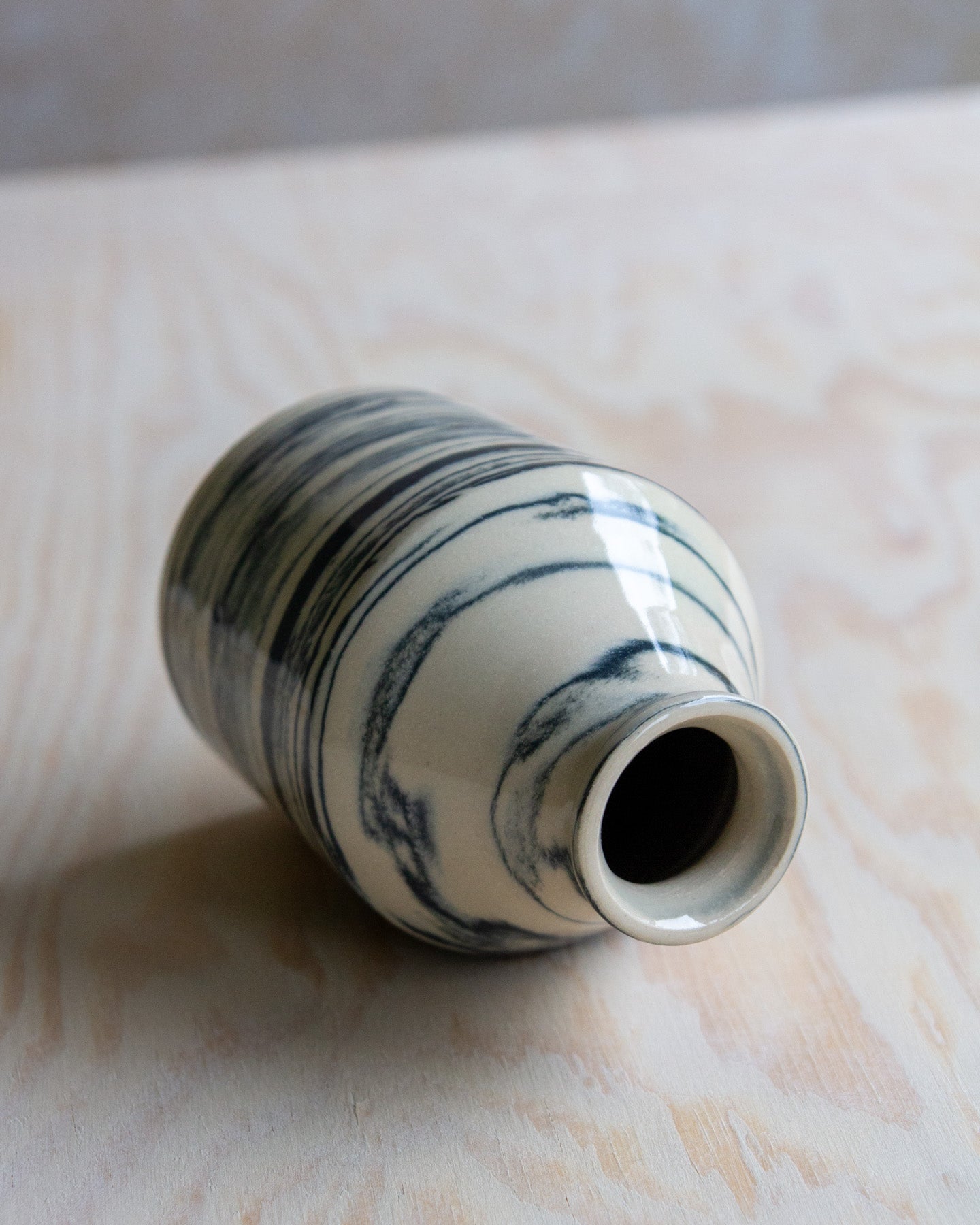 Marbled Clay Bud Vase #1
