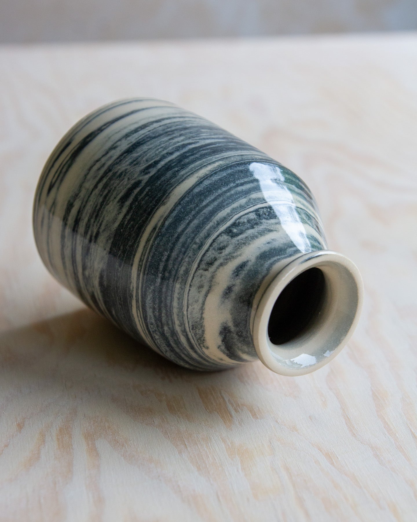 Marbled Clay Bud Vase #2
