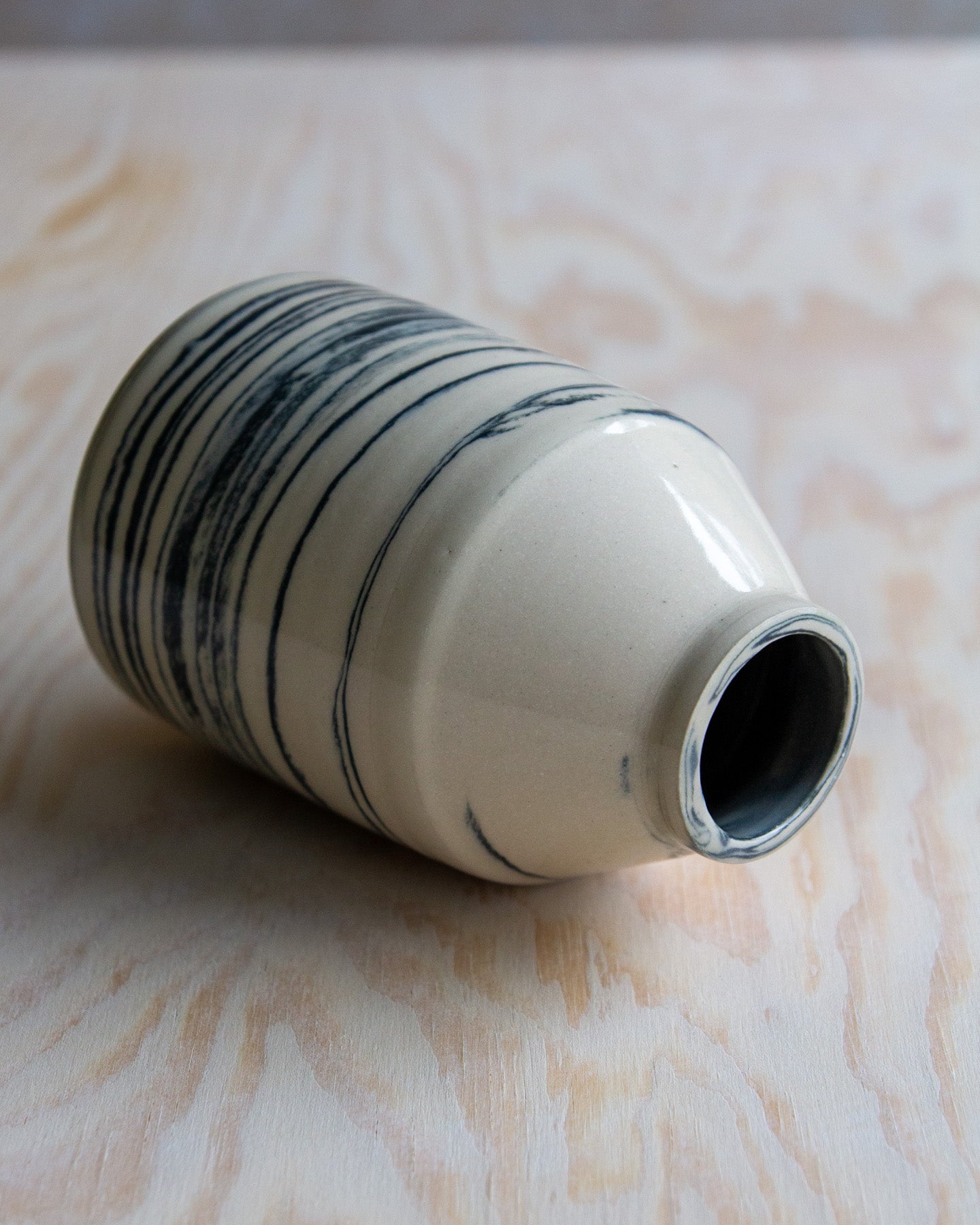 Marbled Clay Bud Vase #3
