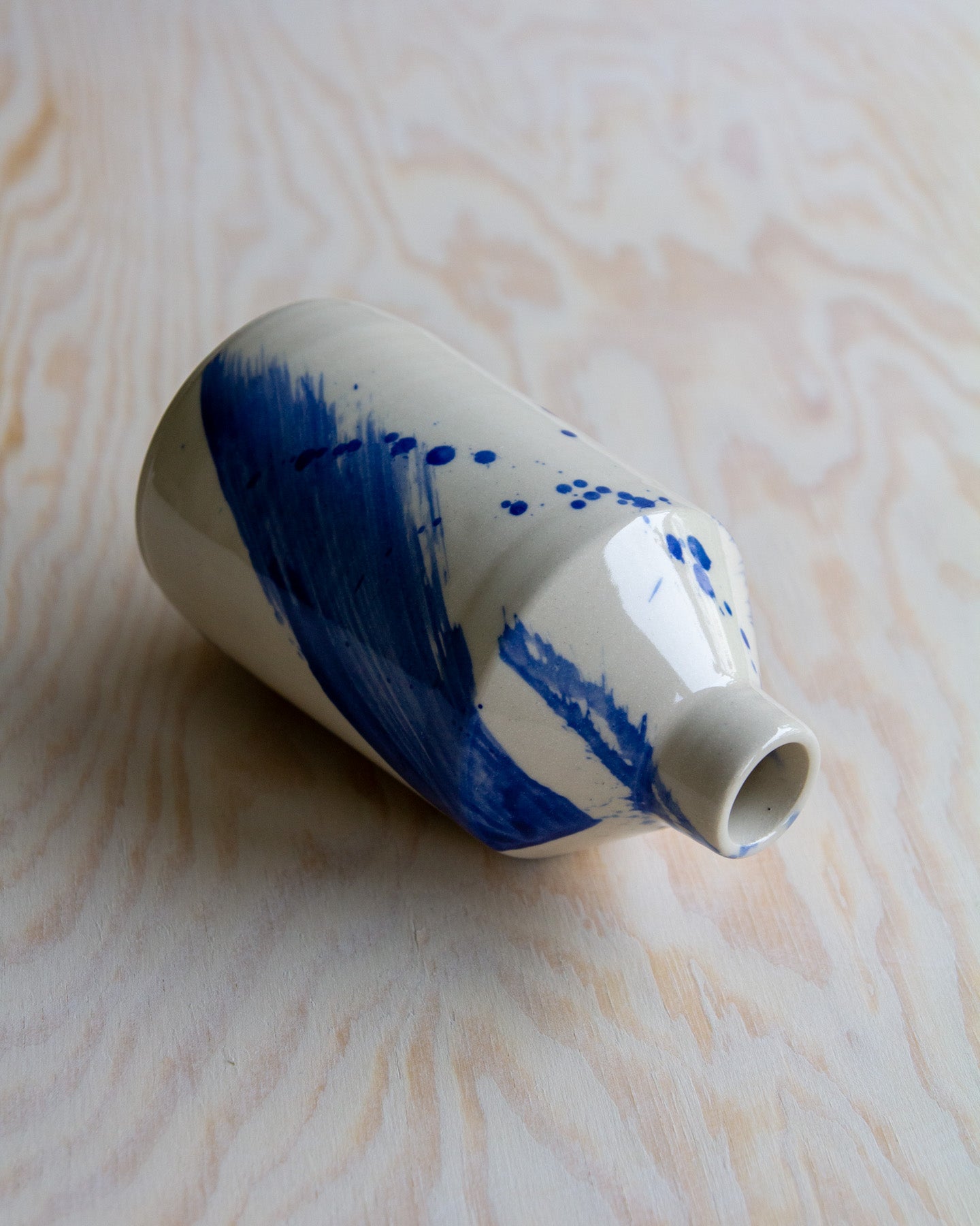 Medium Bud Vase - Blue Splash