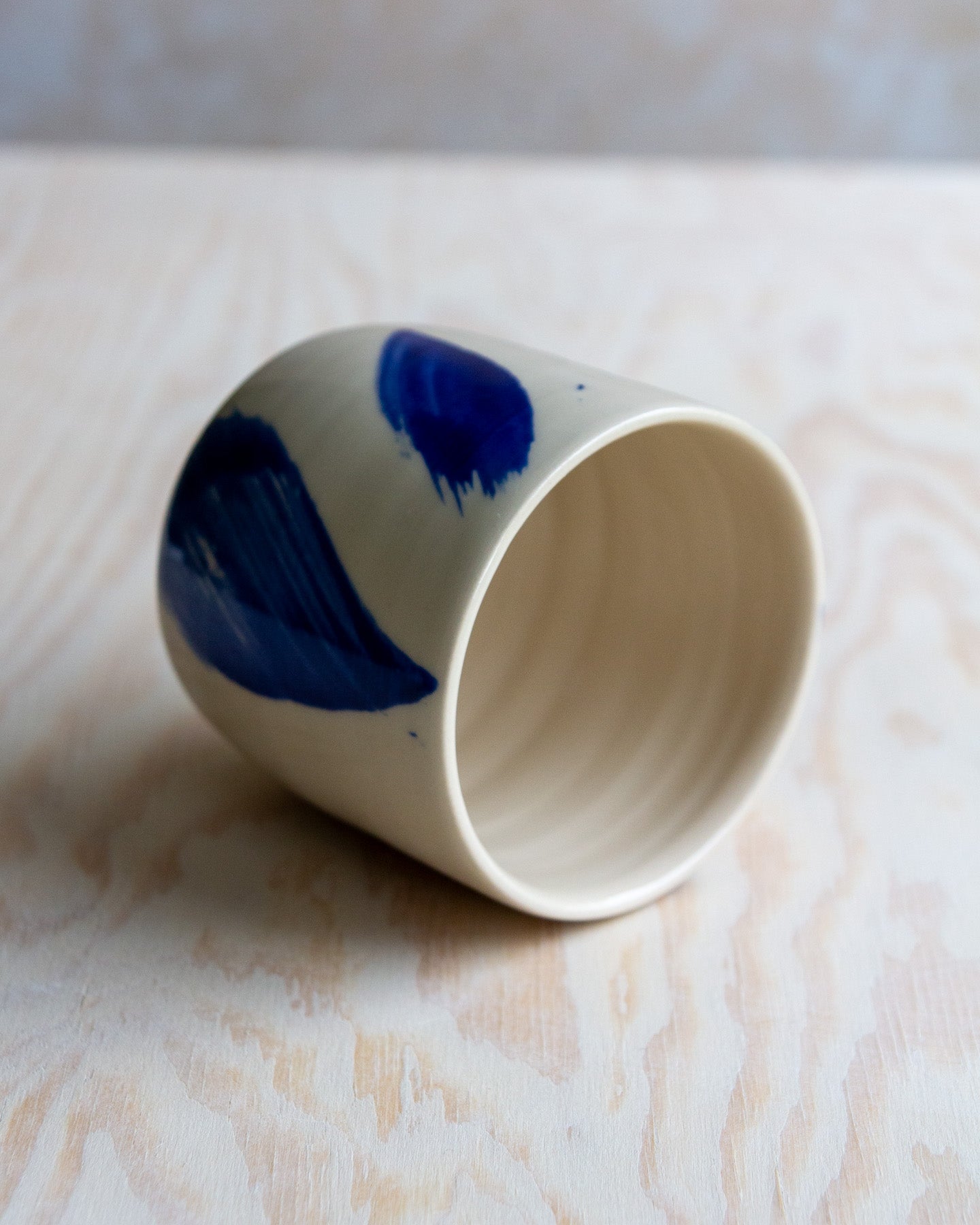 Coffee Cup - Blue Brushstroke #1