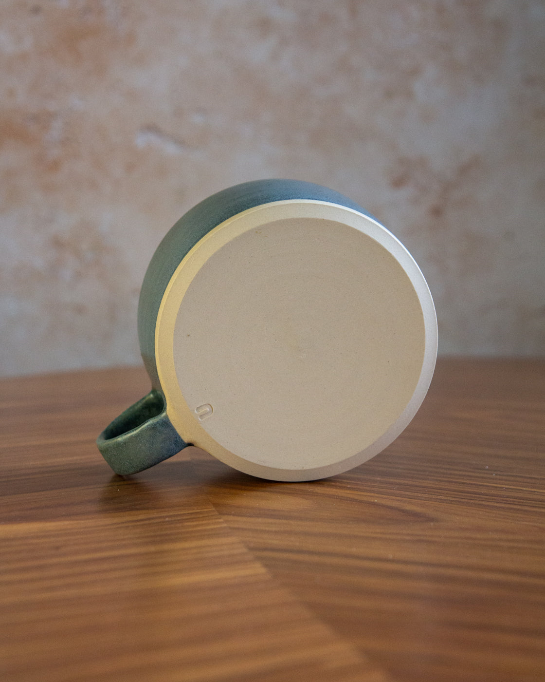 Low Mug - Teal glaze