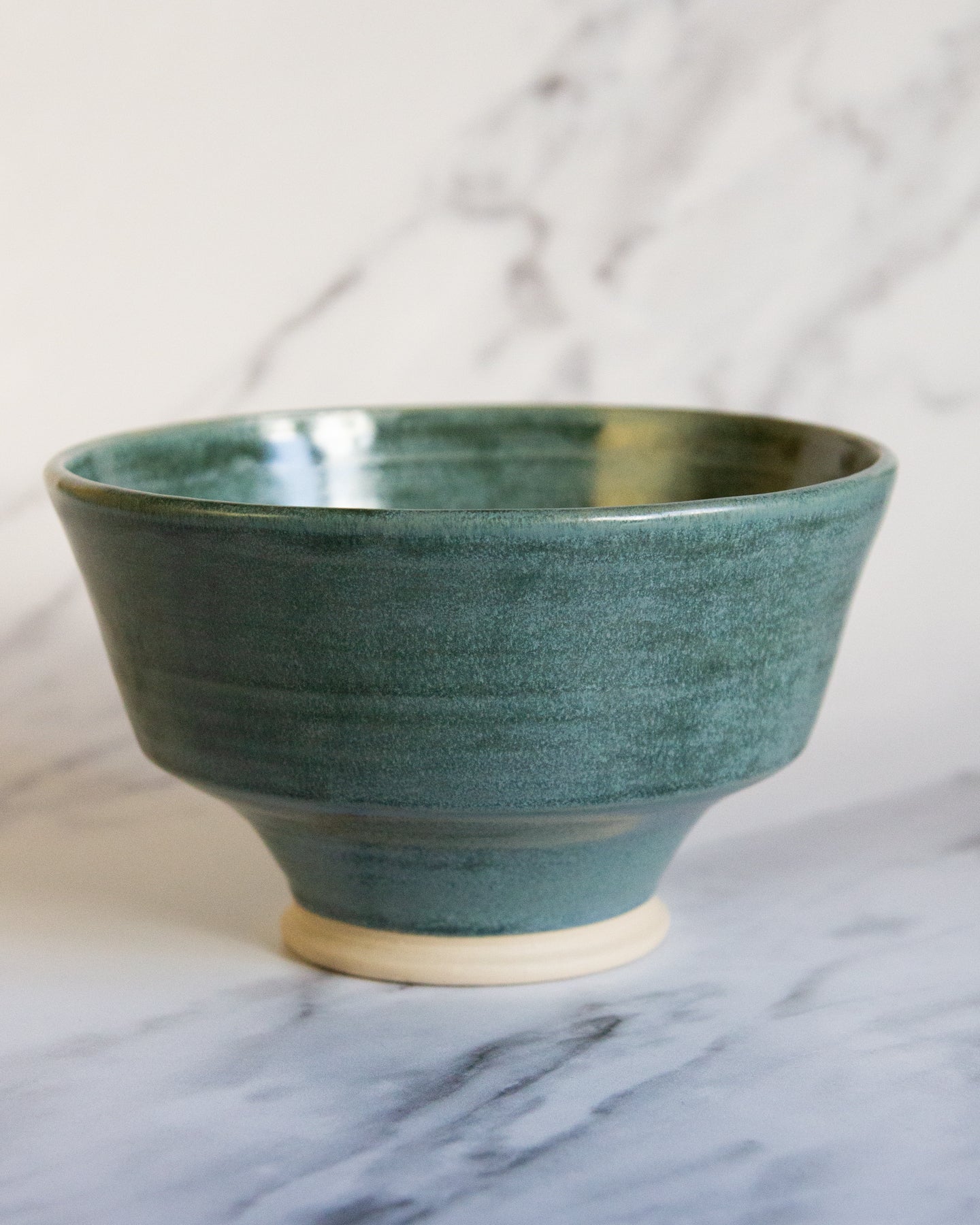Noodle Bowl - Textured Emerald glaze