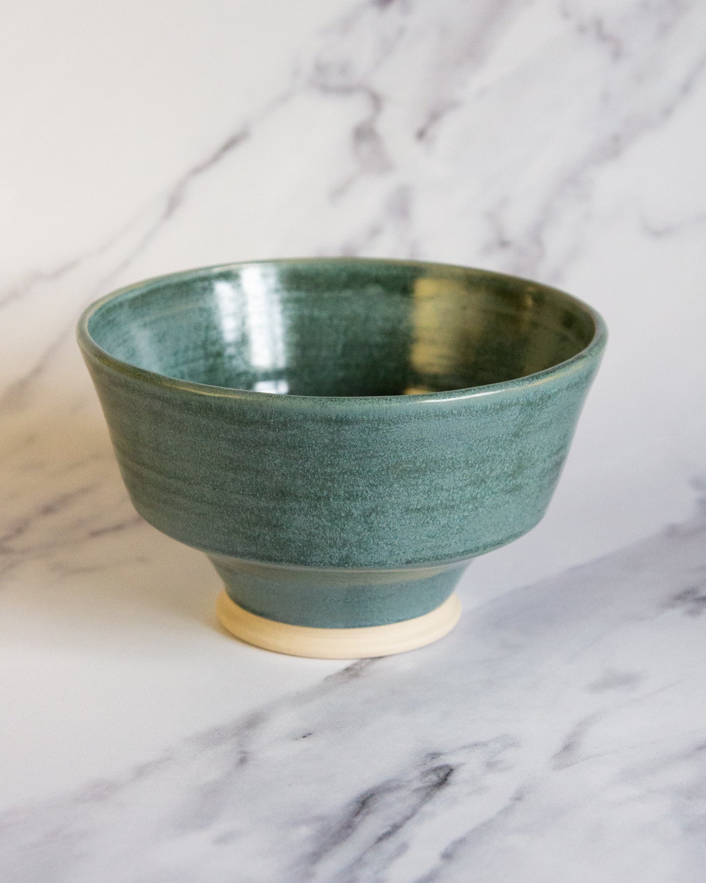Noodle Bowl - Textured Emerald glaze