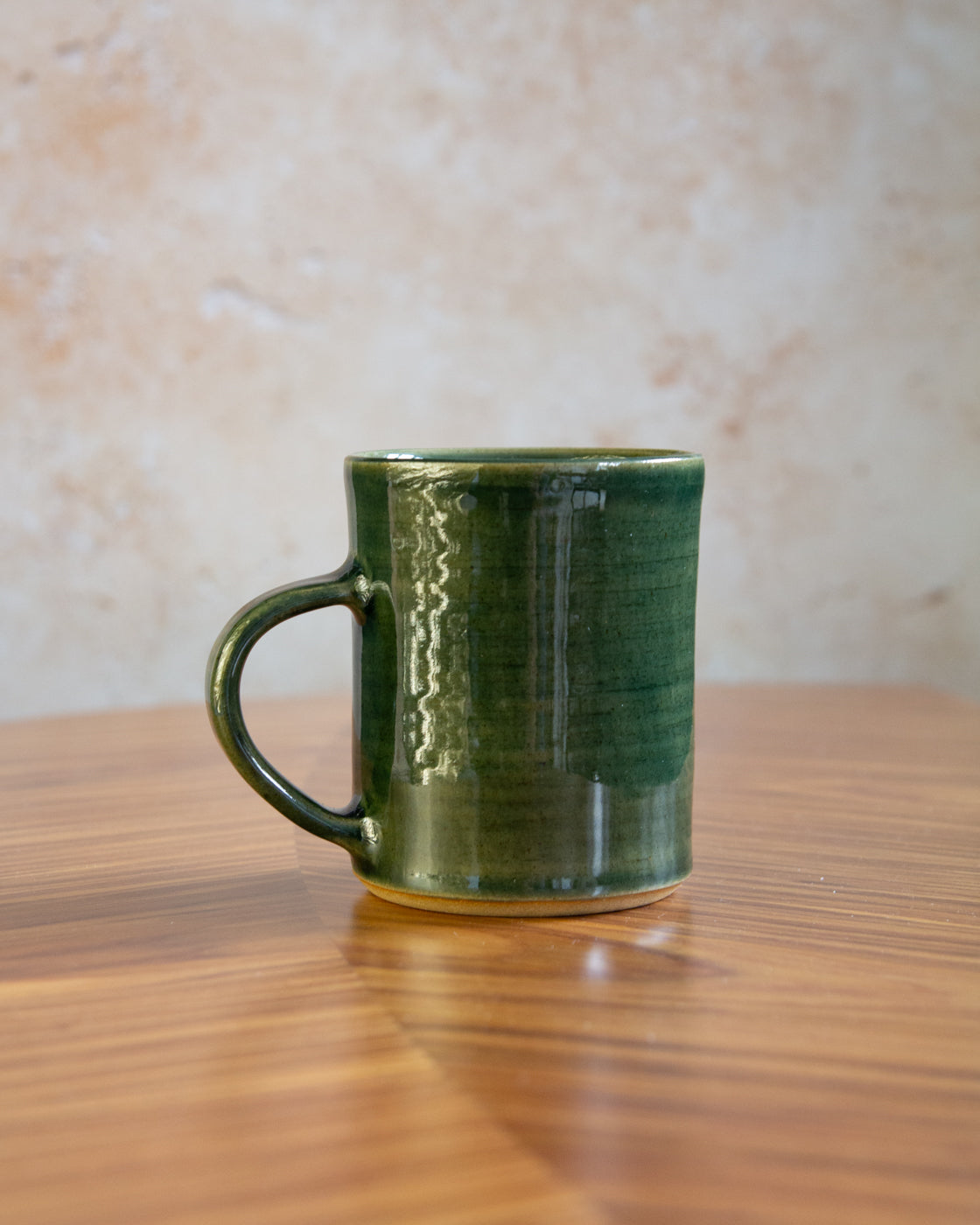 Tall Mug - Glassy Green glaze (1)