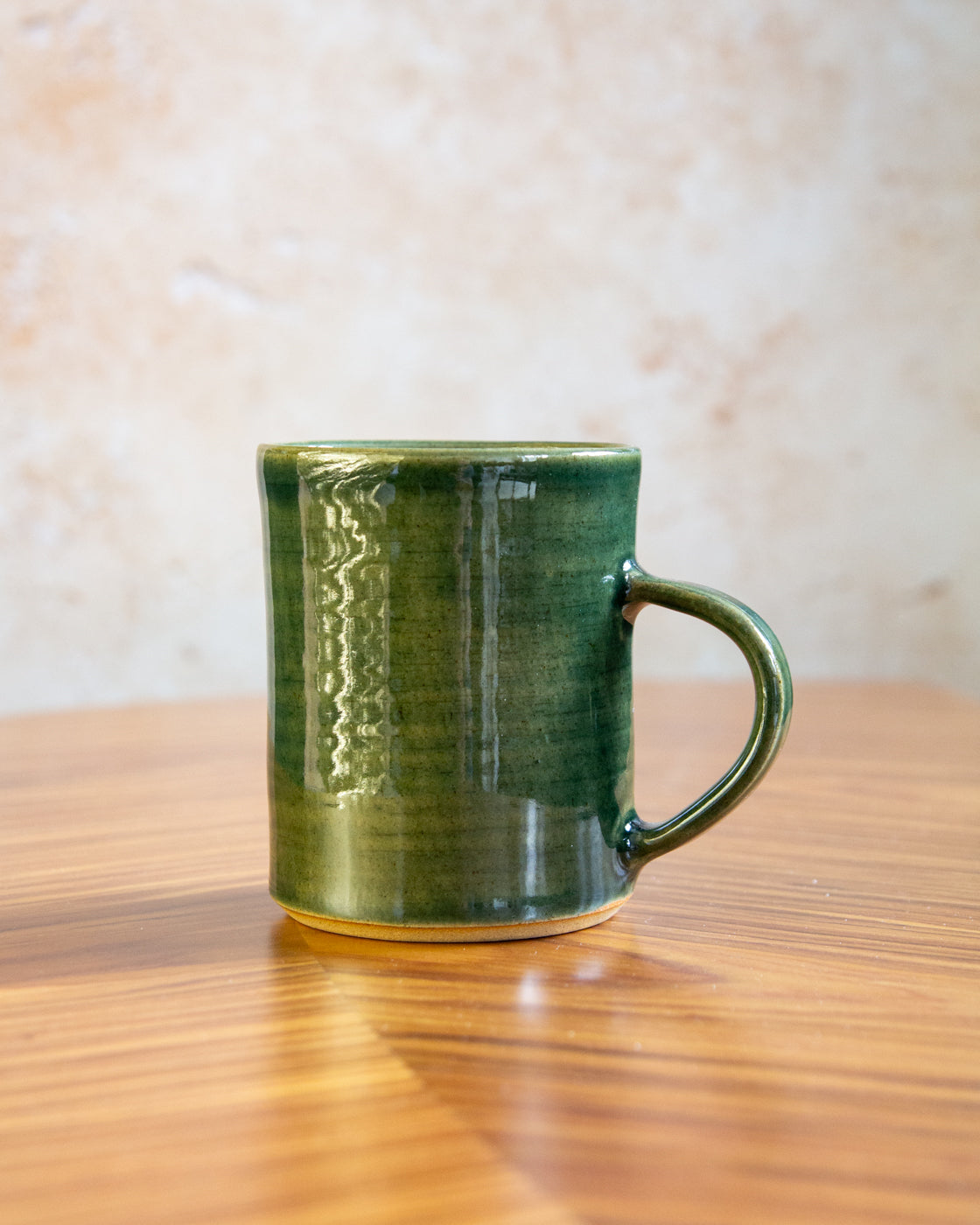 Tall Mug - Glassy Green glaze (1)