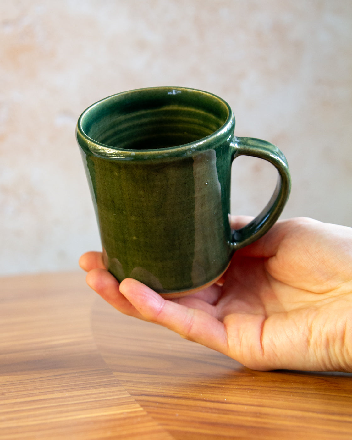 Tall Mug - Glassy Green glaze (2)