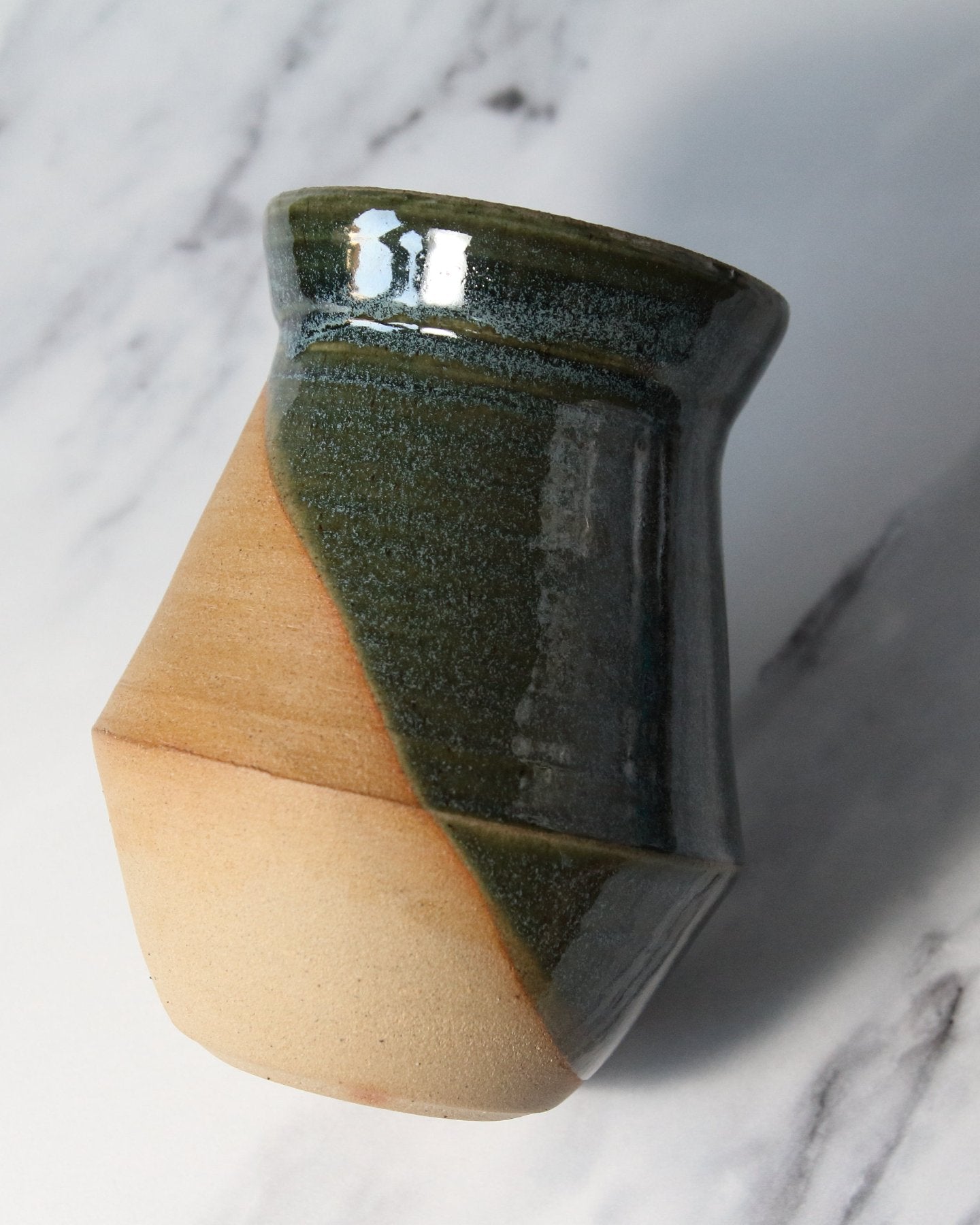 Green Angular Vase - Large