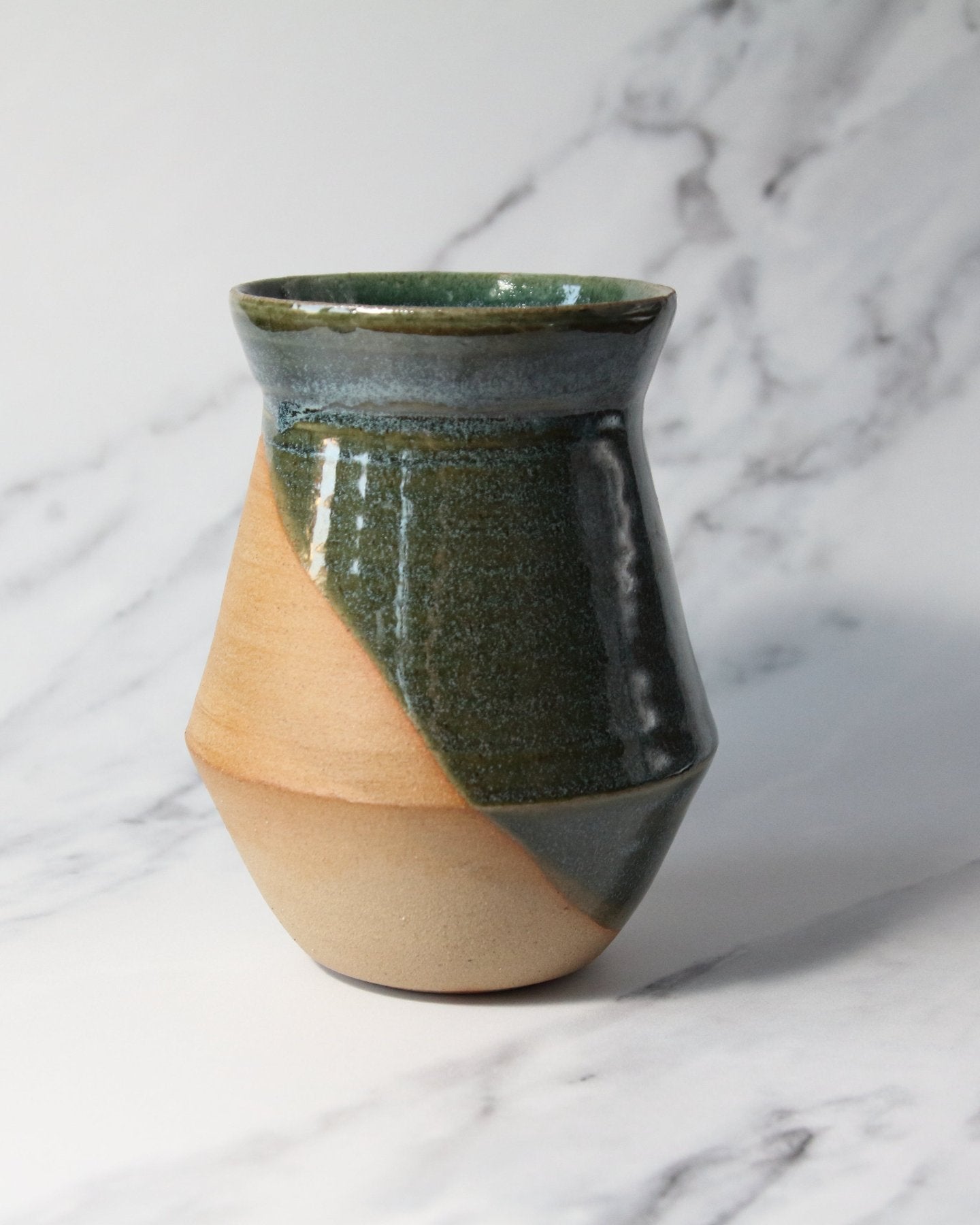 Green Angular Vase - Large