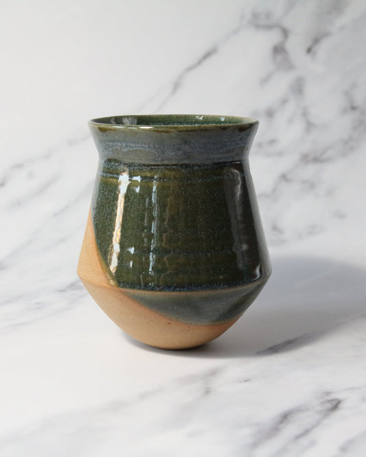 Green Angular Vase - Medium