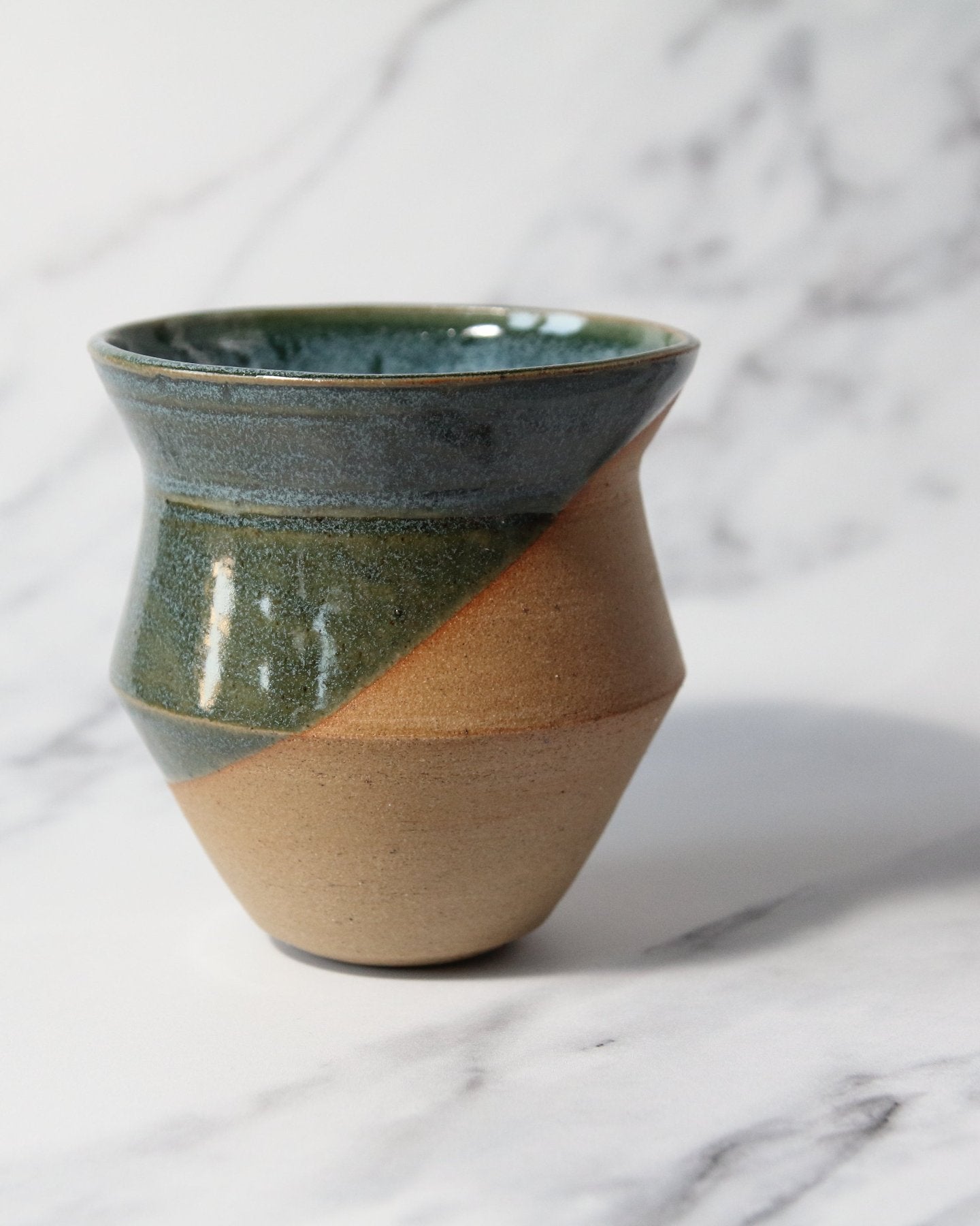 Green Angular Vase - Small