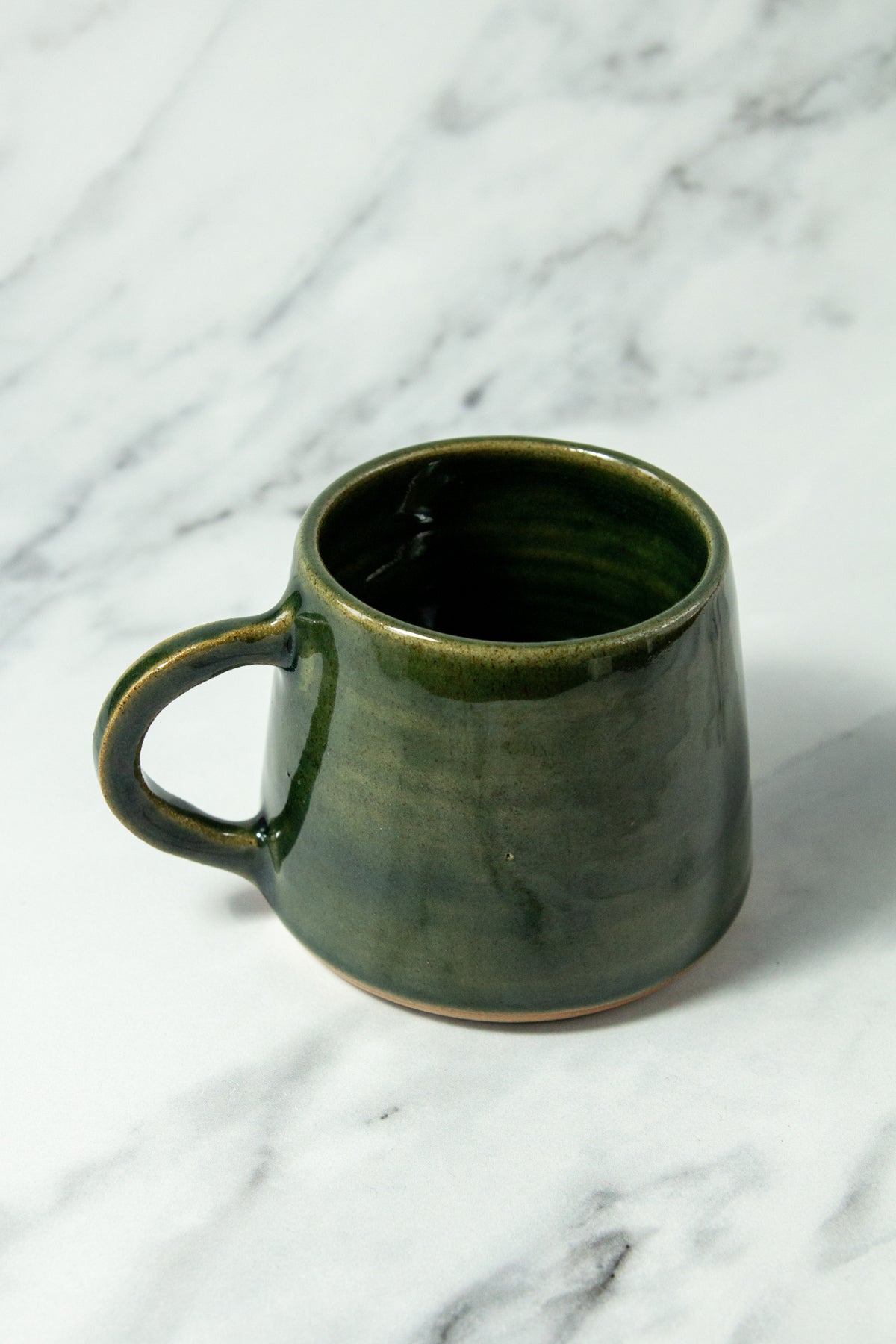 Angular Mug - Glassy Green glaze (#2)