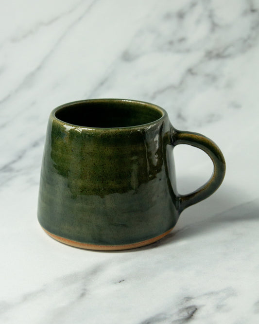 Angular Mug - Glassy Green glaze (#2)