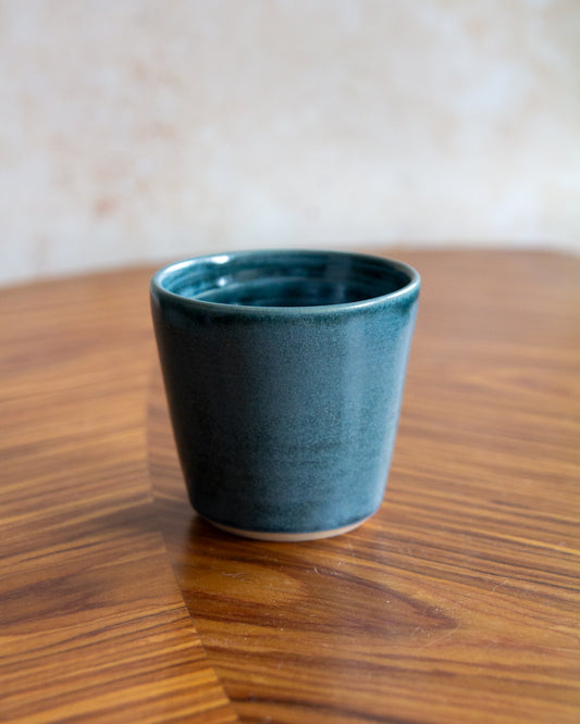 Angular Cup - Teal glaze