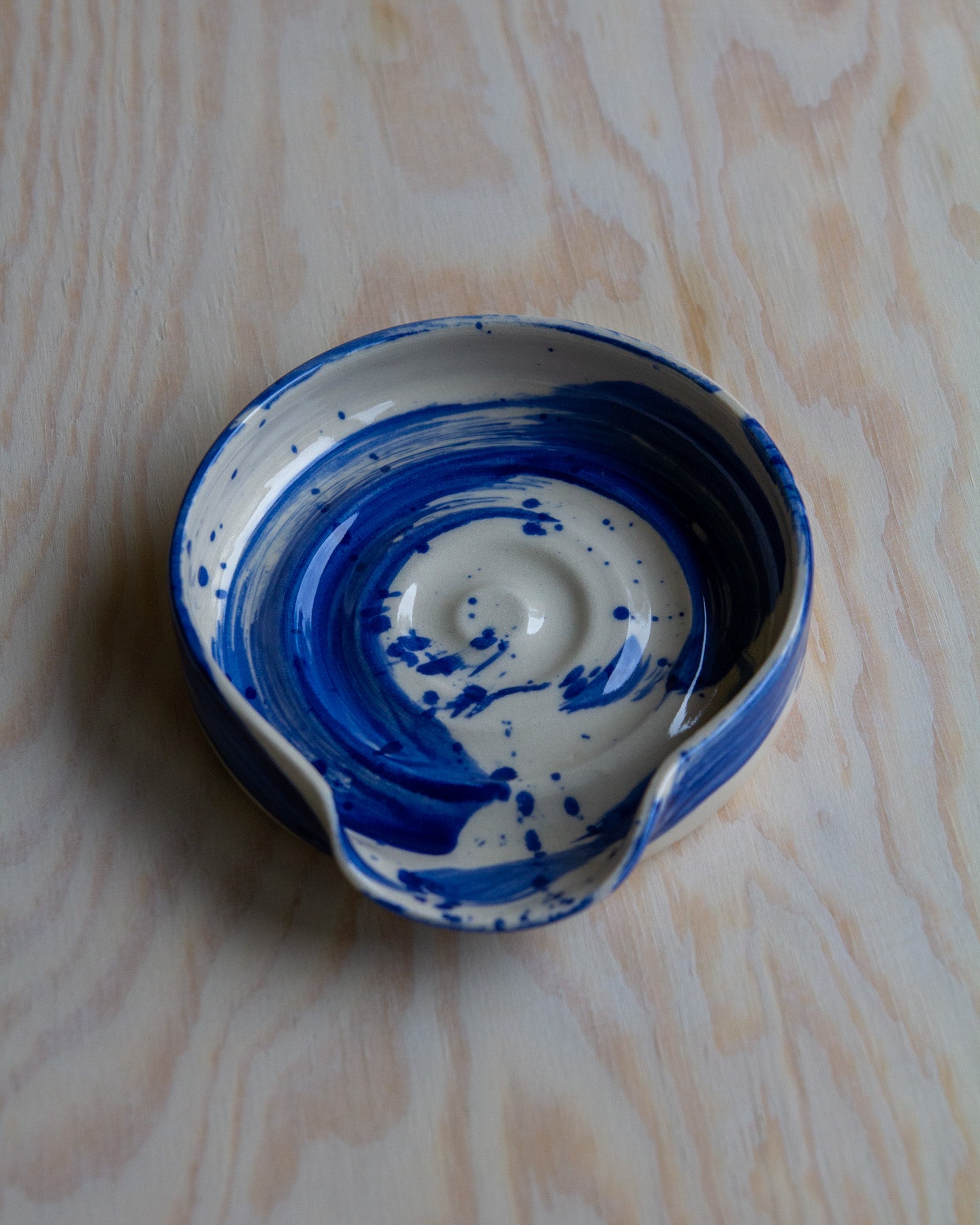 Spoon Rest - Blue Splash