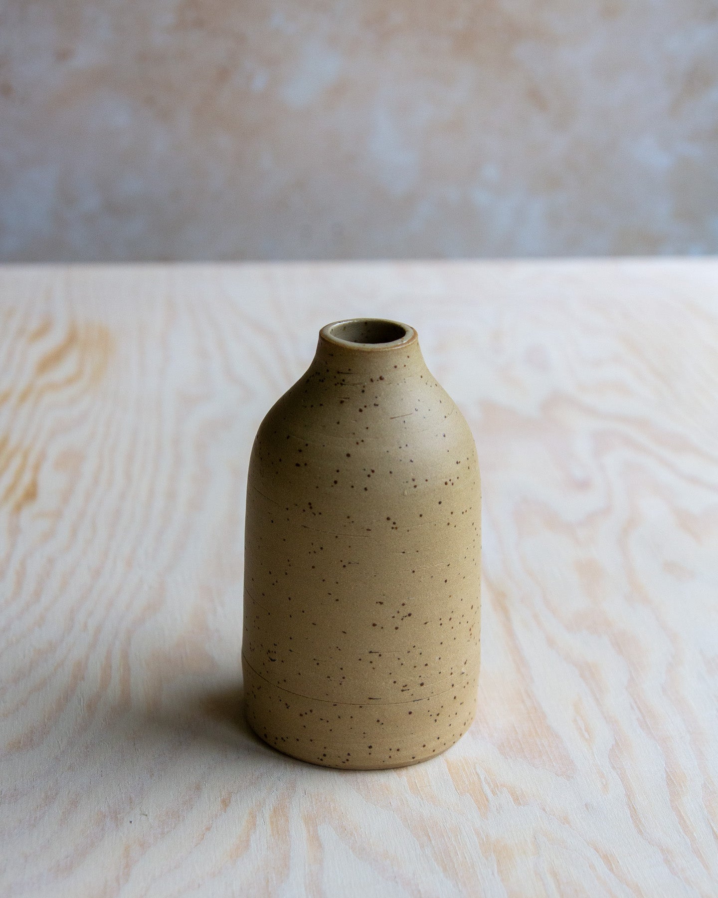 Small Bud Vase - Raw Speckled Clay