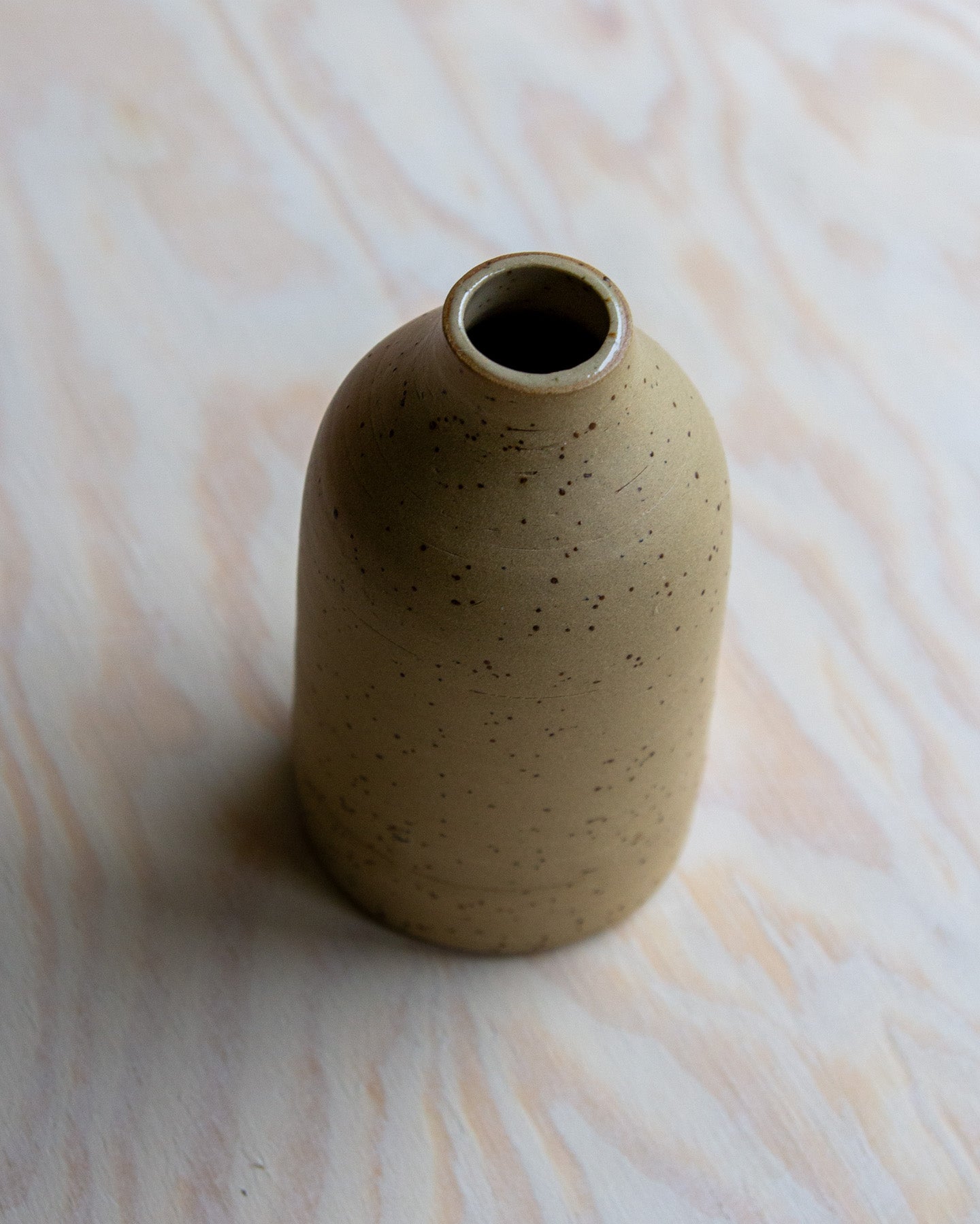 Small Bud Vase - Raw Speckled Clay