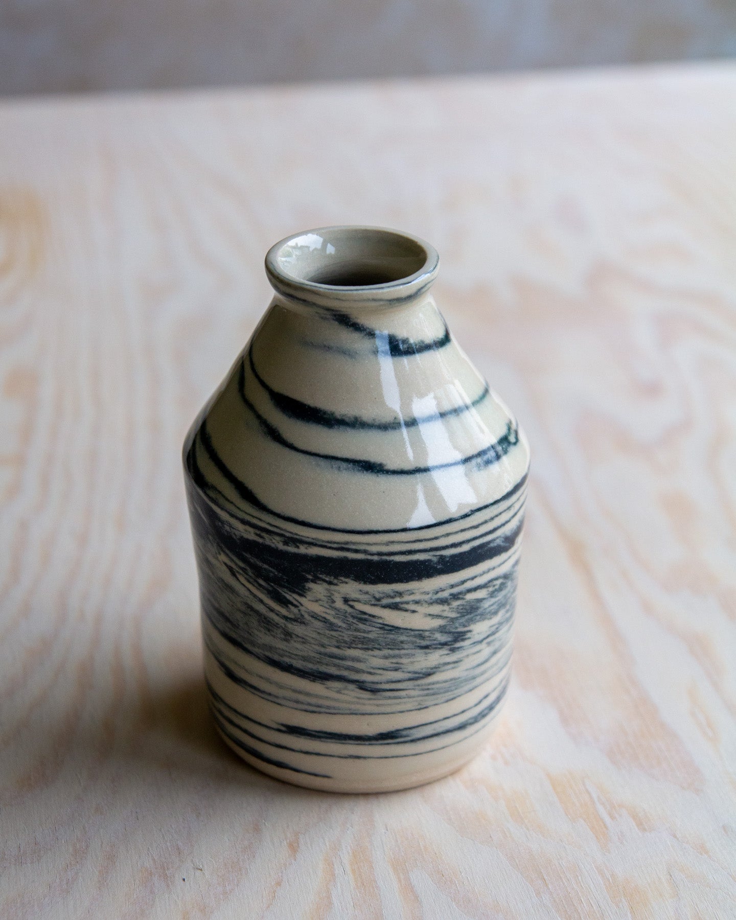 Marbled Clay Bud Vase #1