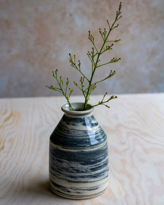 Marbled Clay Bud Vase #2