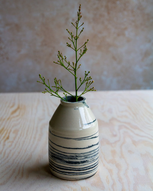 Marbled Clay Bud Vase #3
