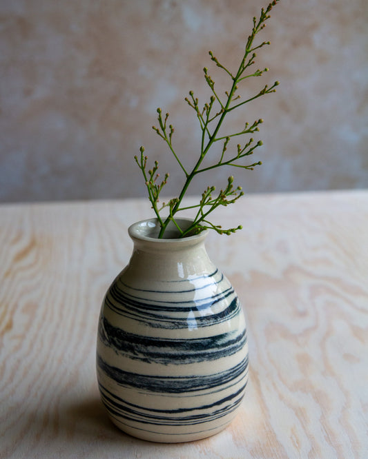 Marbled Clay Bud Vase #4