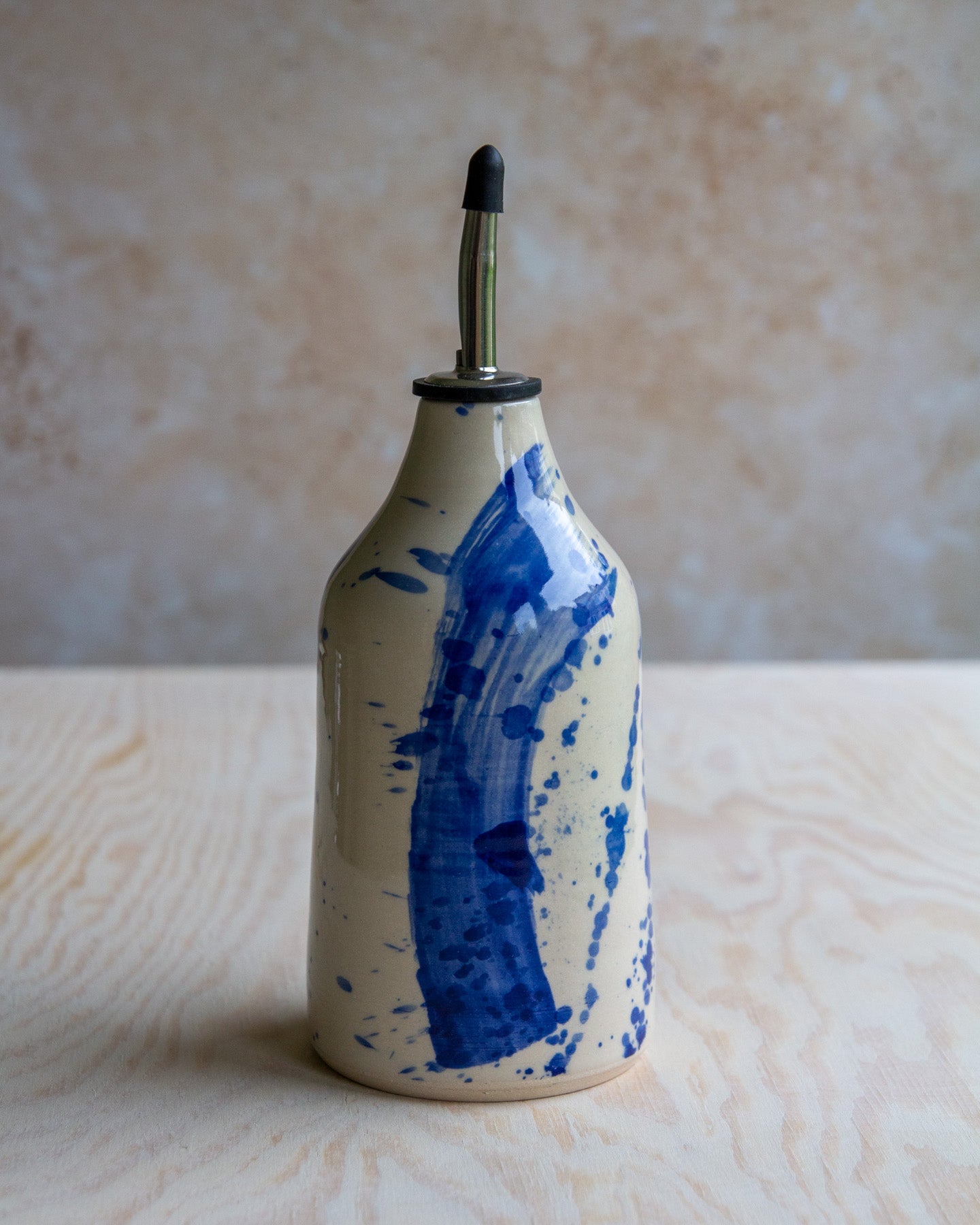 Oil Bottle - Blue Splash