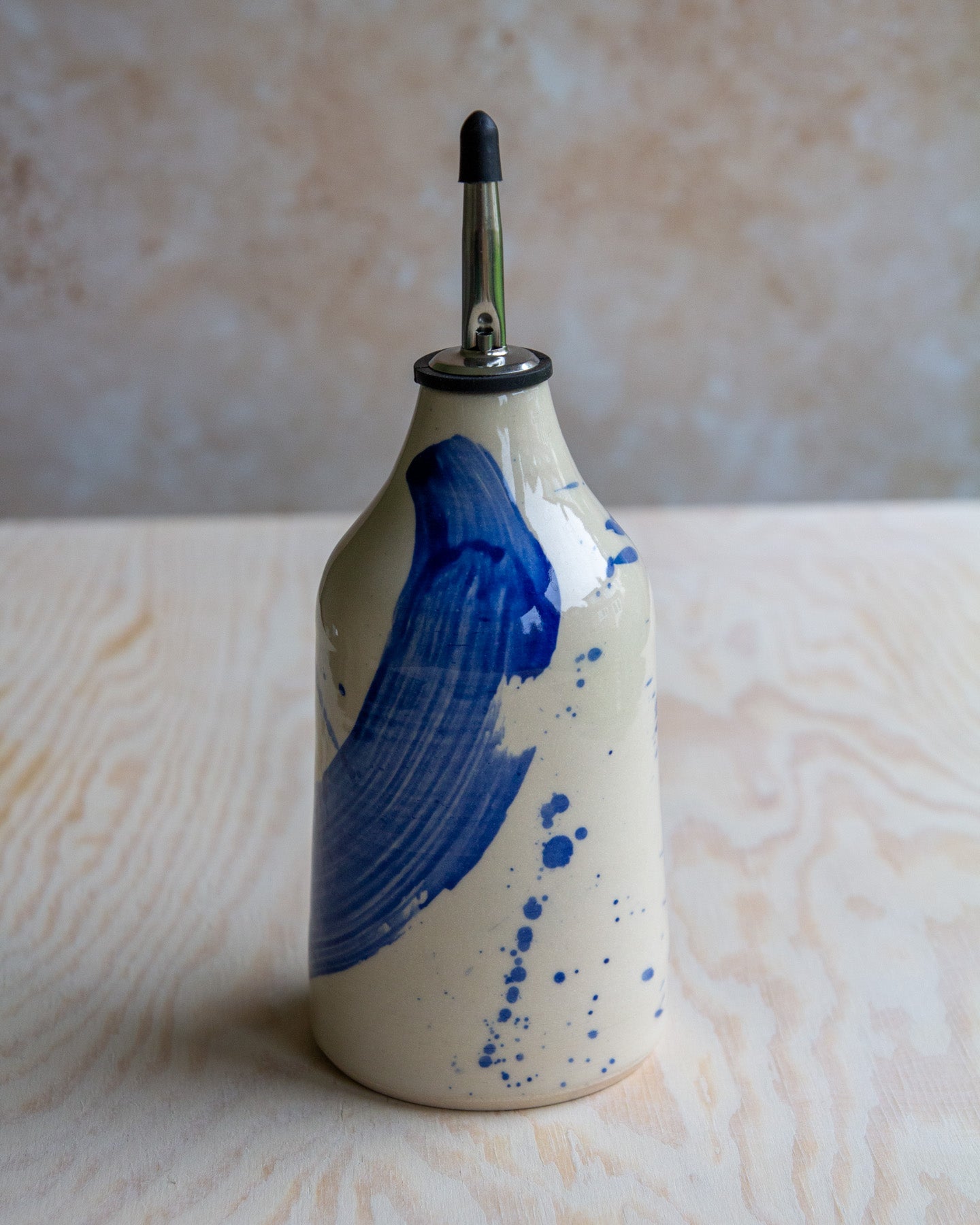 Oil Bottle - Blue Splash