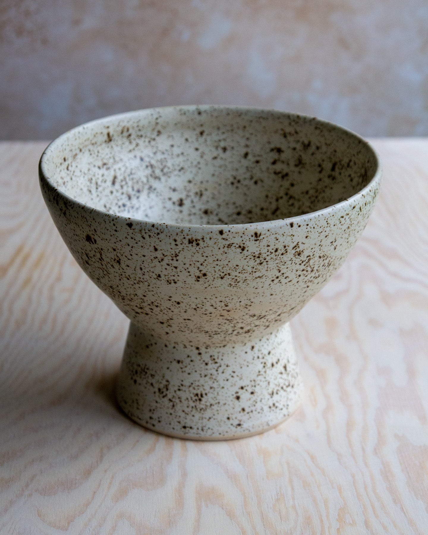Pedestal Bowl - Rustic Glaze