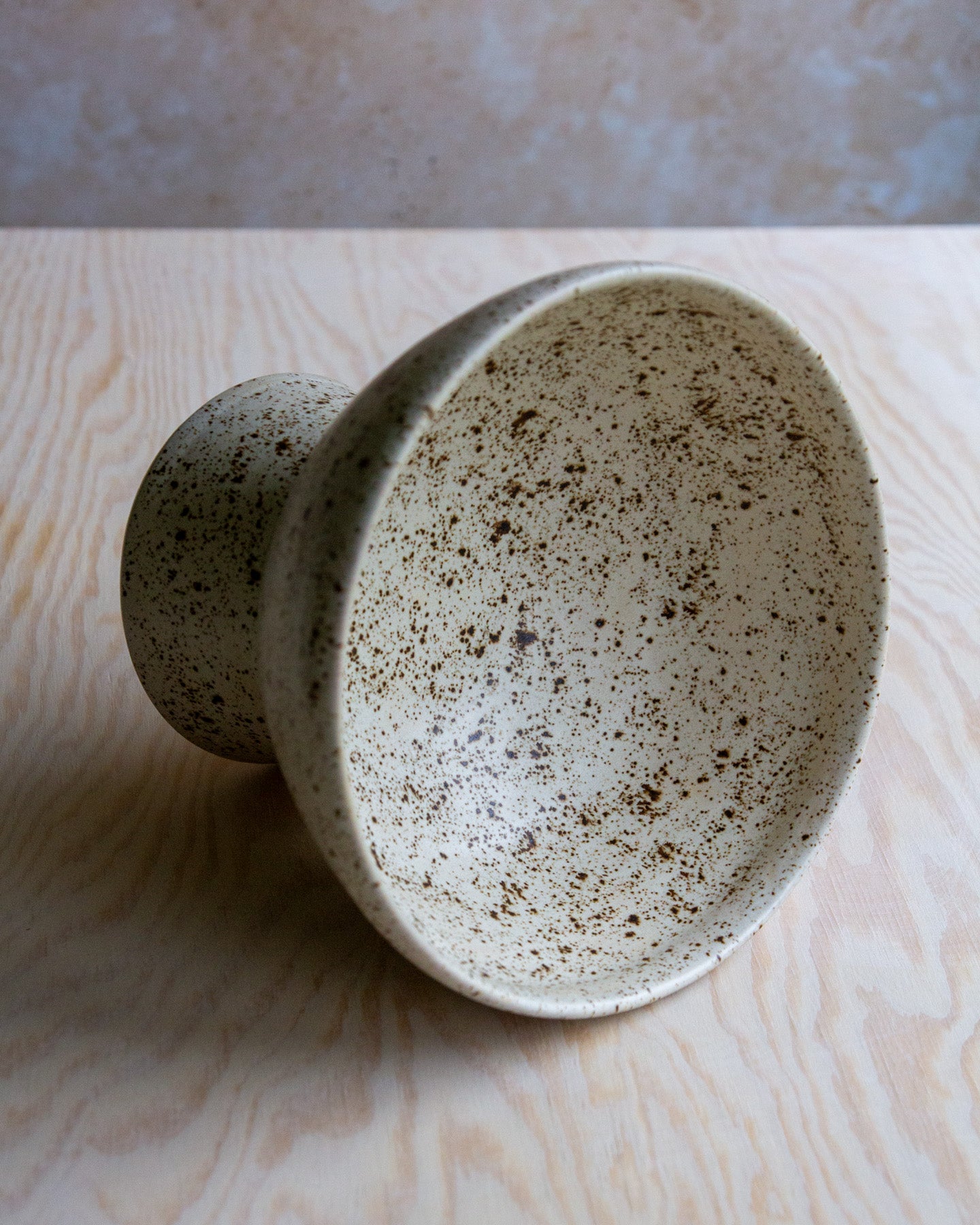 Pedestal Bowl - Rustic Glaze