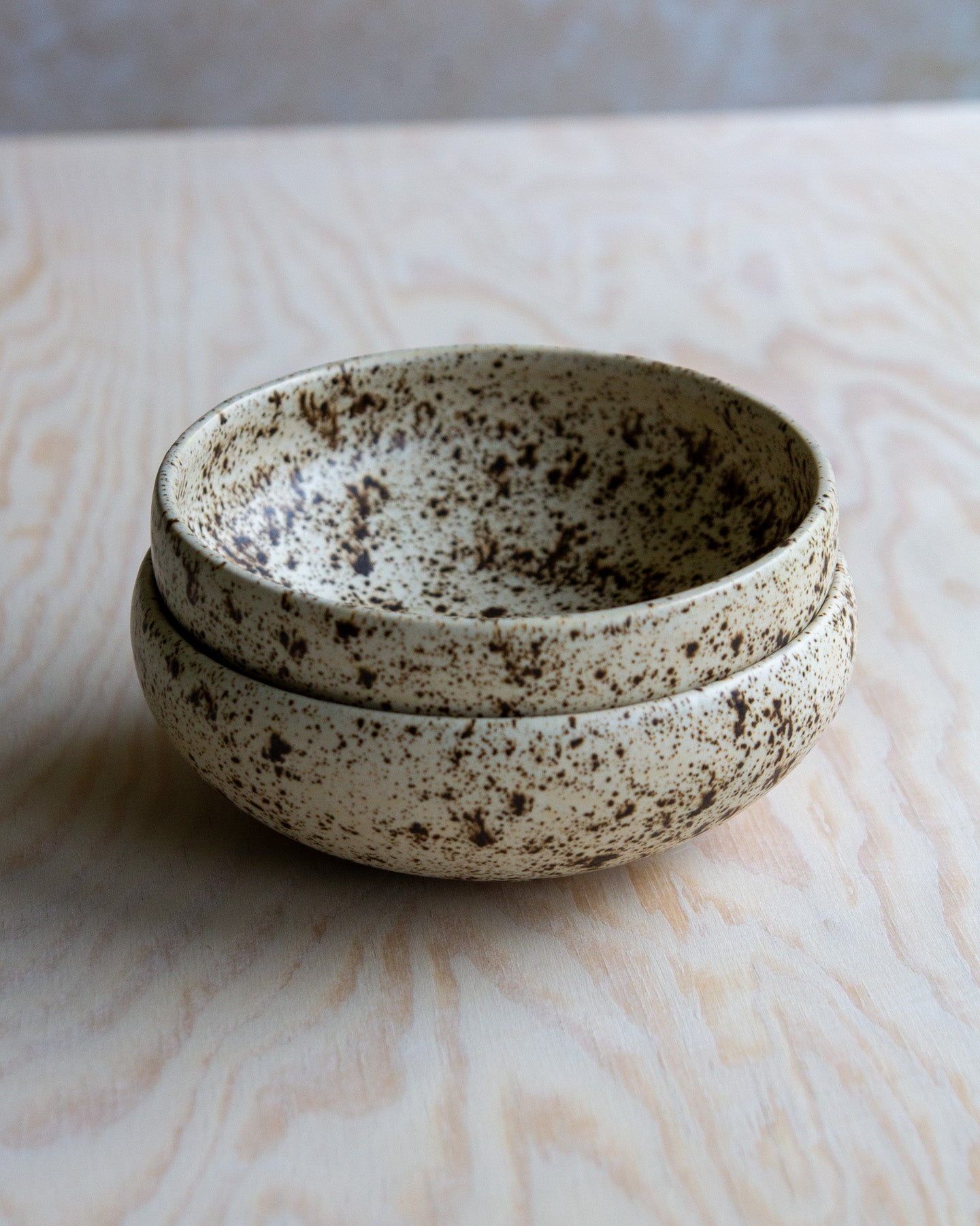 Set Of Two Snack Bowls - Rustic Glaze