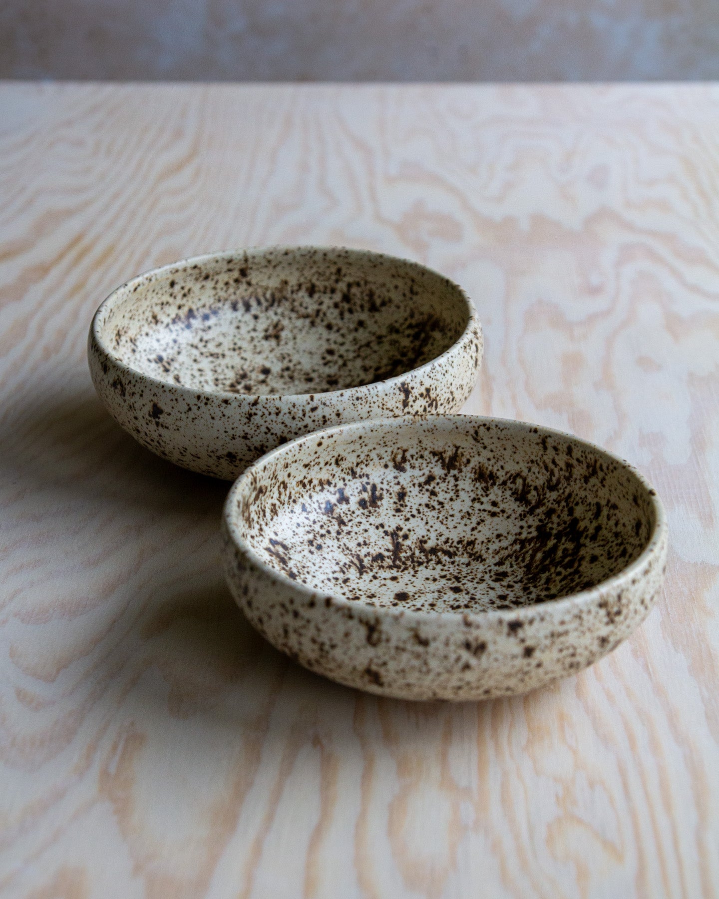 Set Of Two Snack Bowls - Rustic Glaze