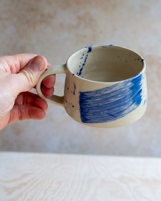 Taper Mug - Blue Splash #1