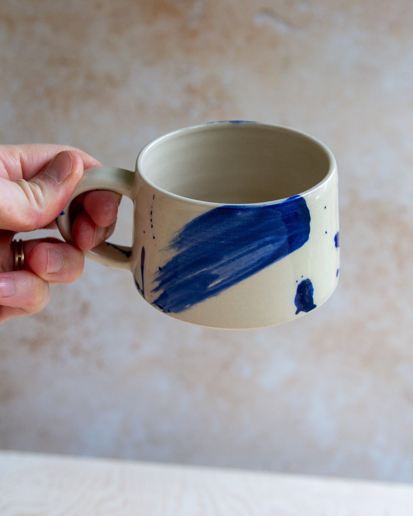 Taper Mug - Blue Splash #2