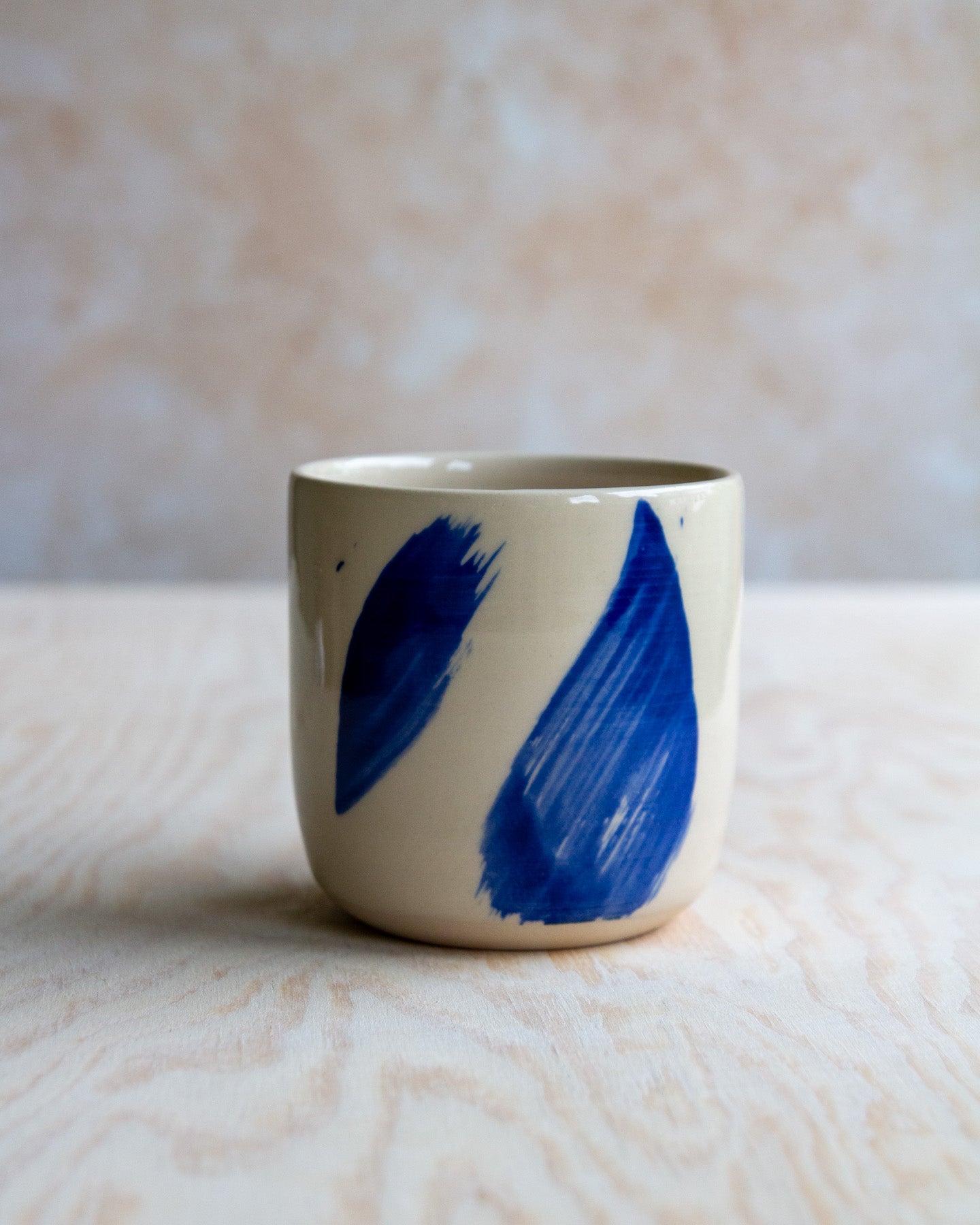Coffee Cup - Blue Brushstroke #1