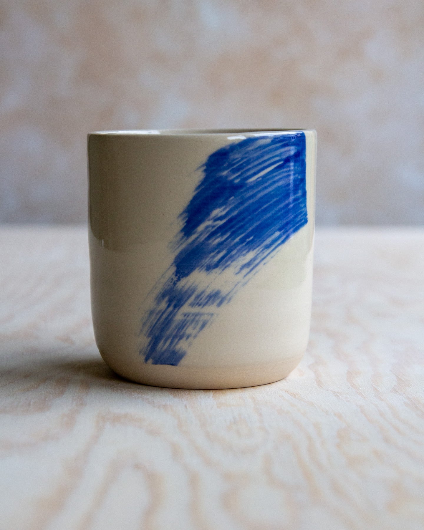 Coffee Cup - Blue Brushstroke #2