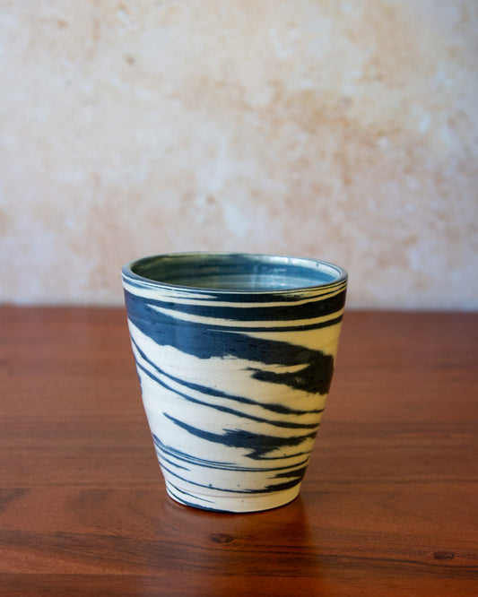 Marbled Cup - Graphite/White