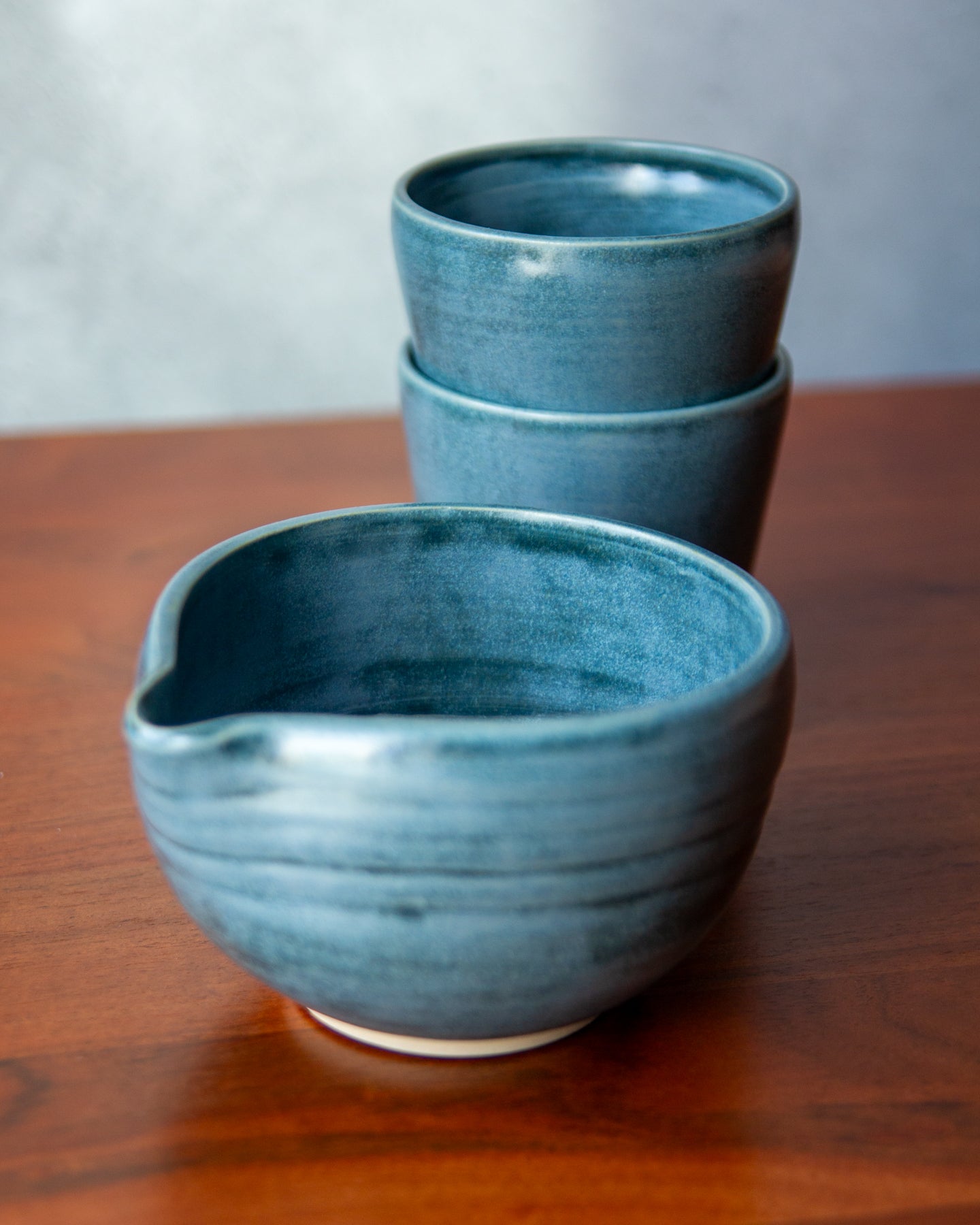 Matcha Bowl - Teal glaze