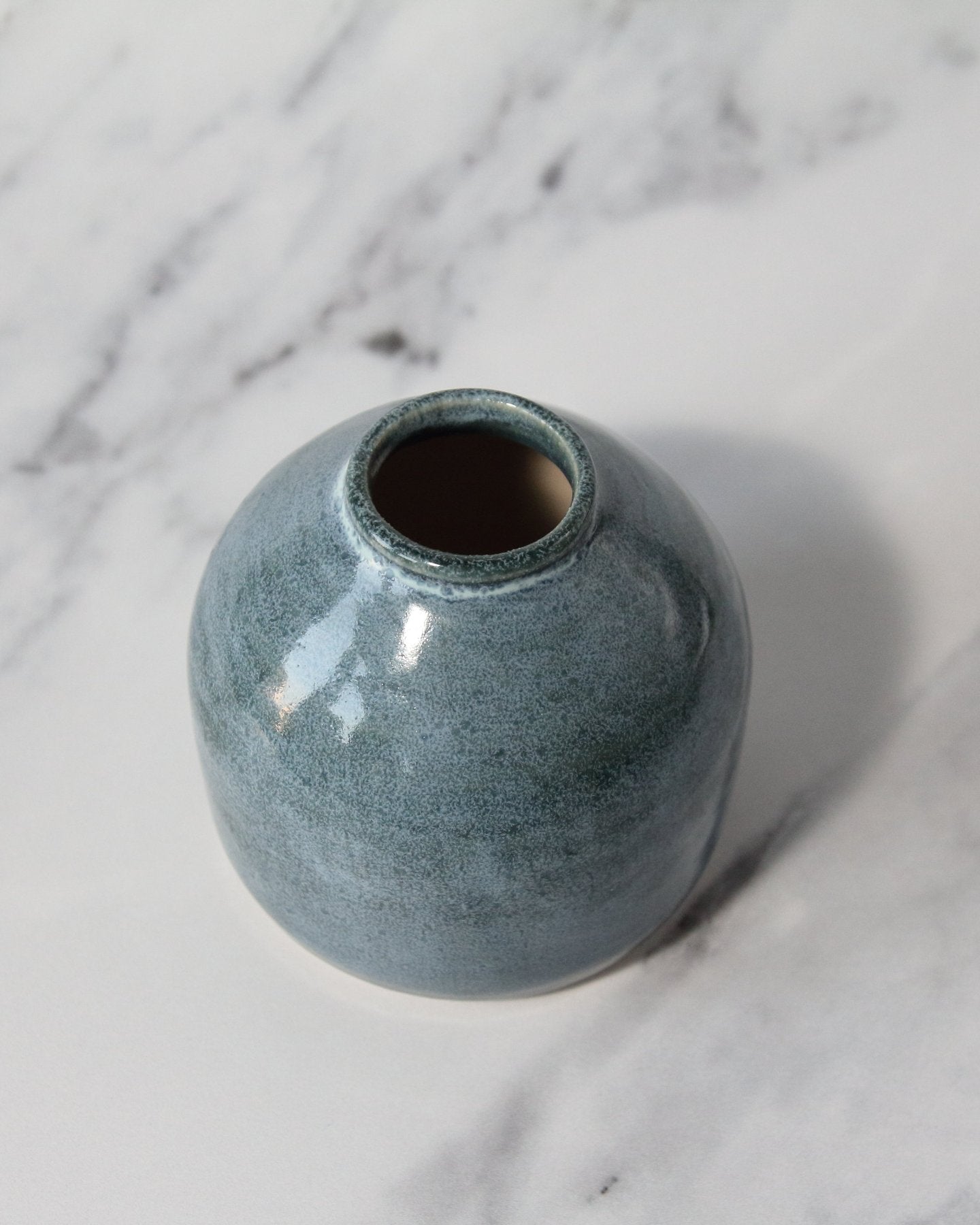 Small Bud Vase - Blue/Green glaze