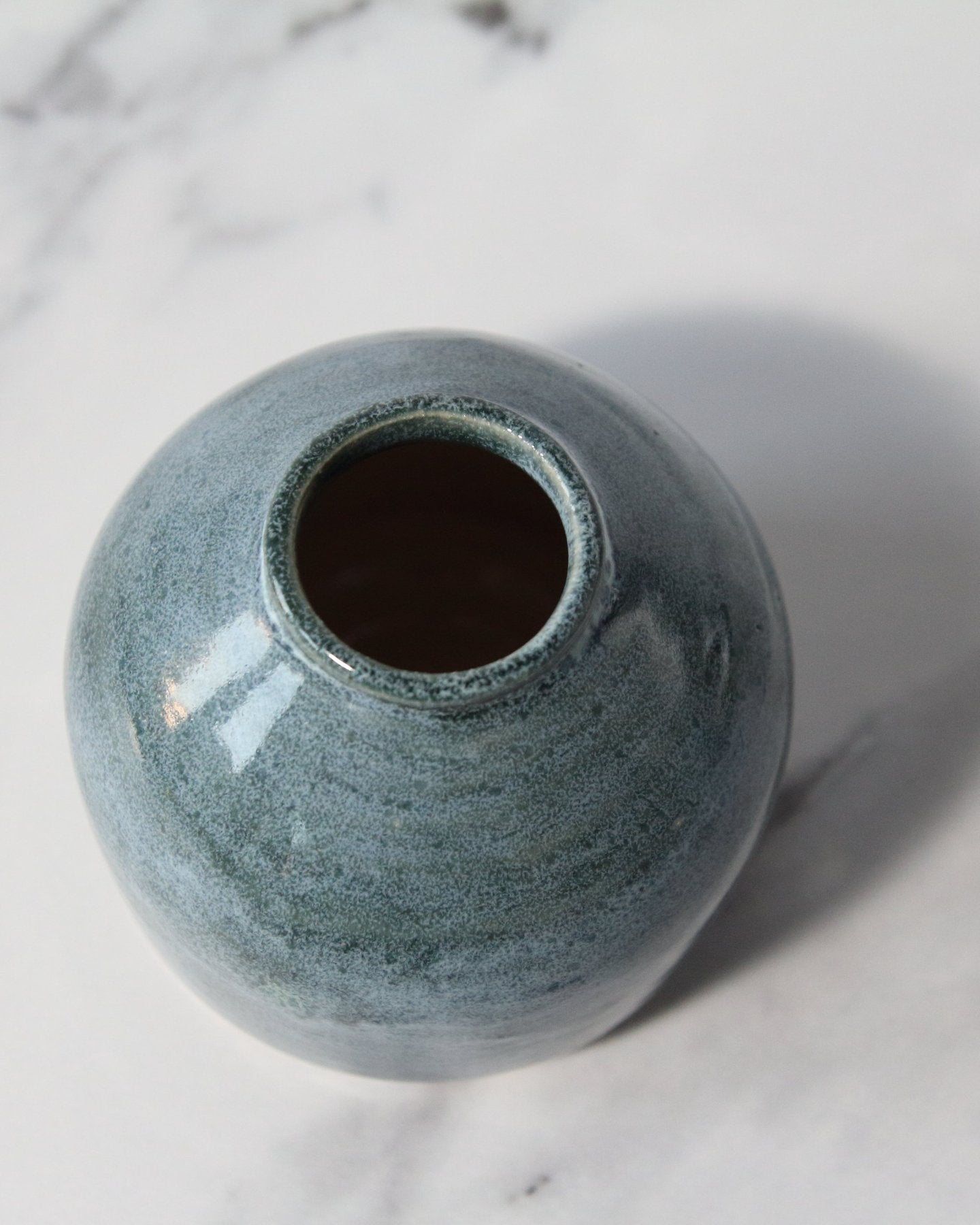 Small Bud Vase - Blue/Green glaze