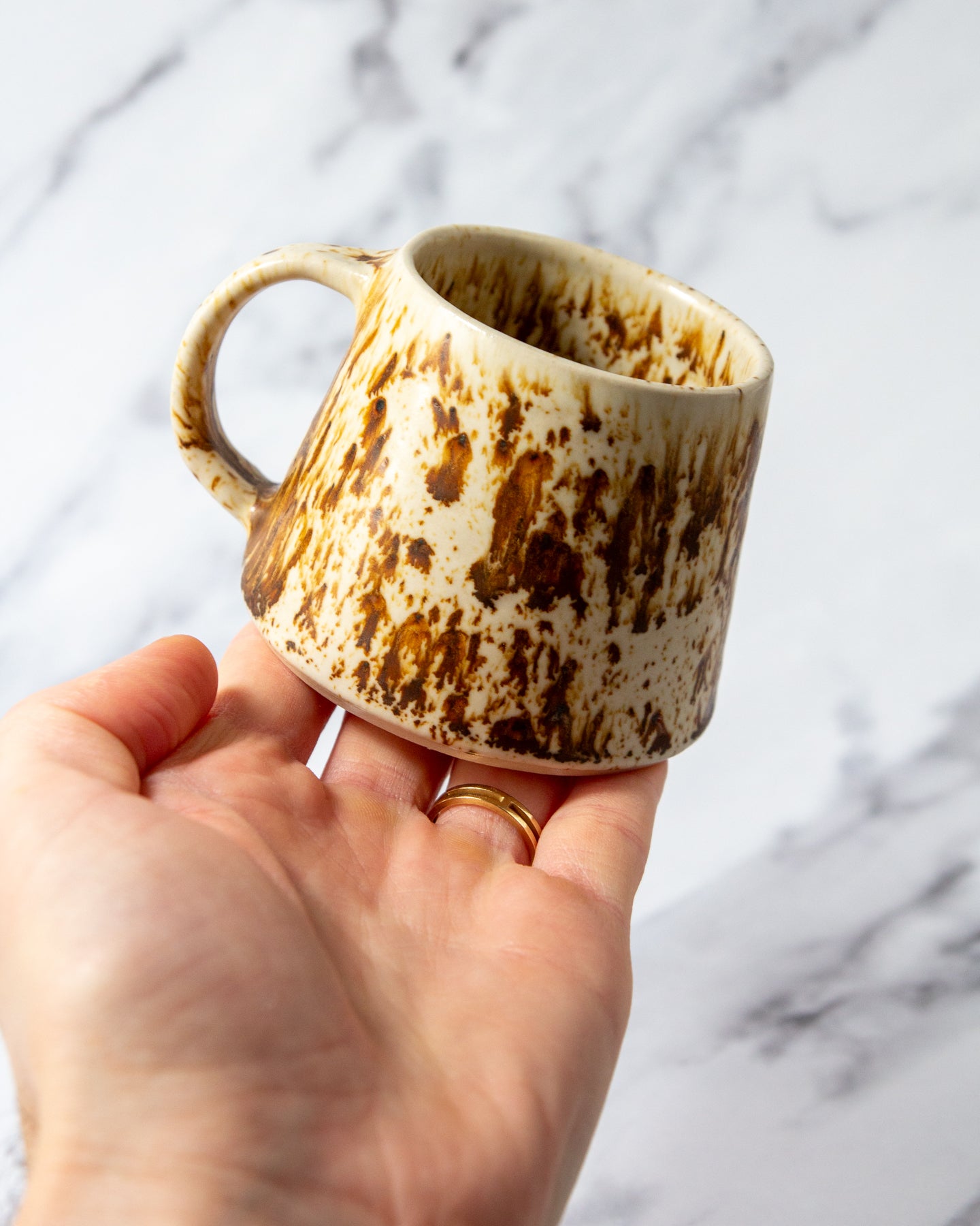 Small Angular Mug - Rustic glaze