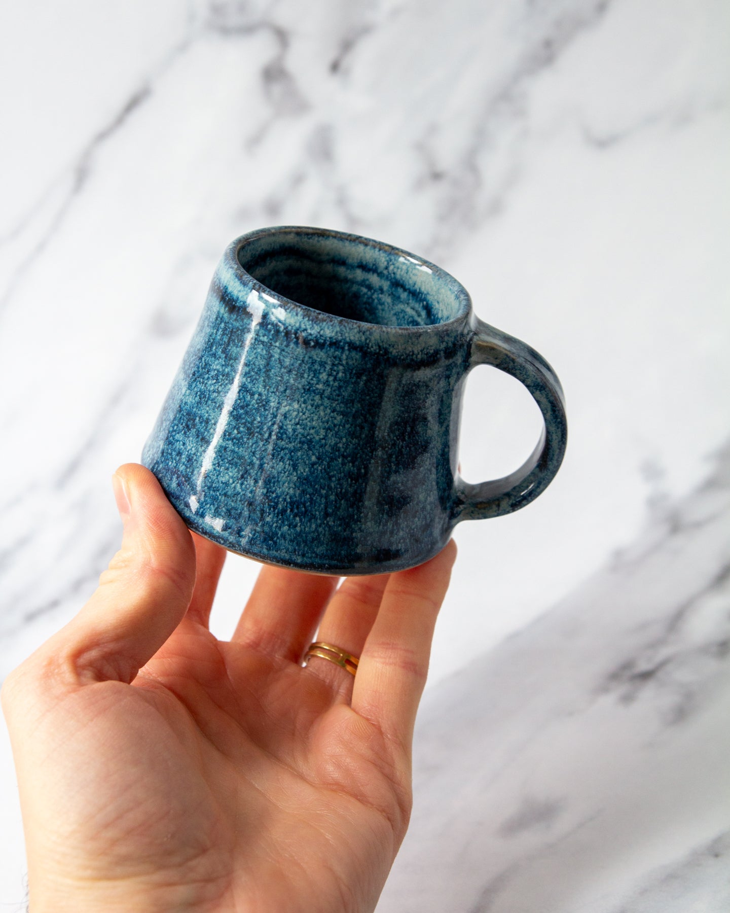 Small Angular Mug - Seascape glaze