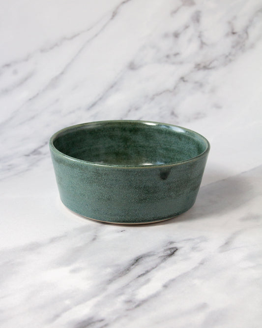 Snack Bowl - Textured Emerald glaze