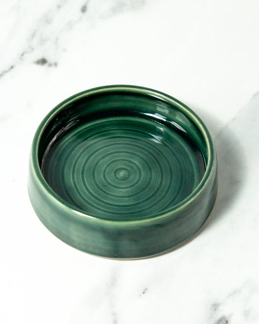 Small Trinket Dish - Glassy Green glaze